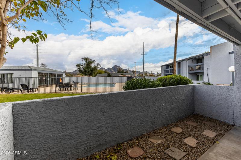 Patio with Pool Views