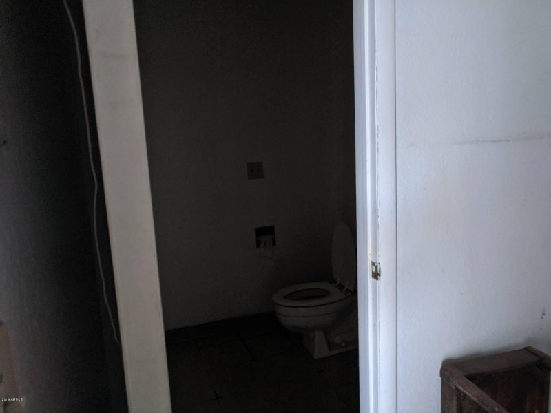 Warehouse bathroom door