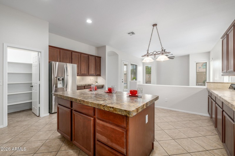 Kitchen and dining area