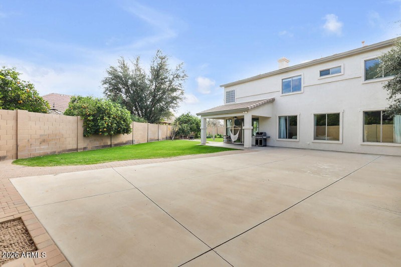 Backyard Concrete Slab