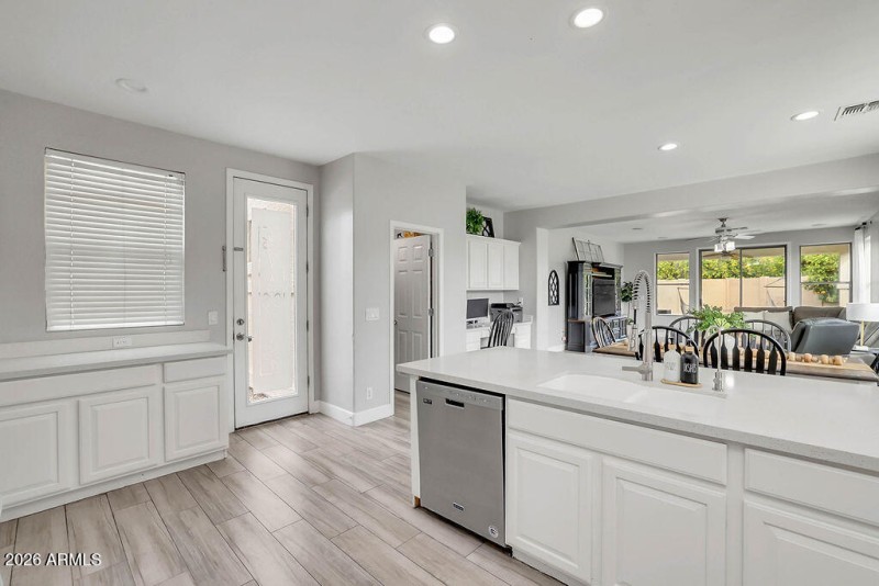 Kitchen to Family Room