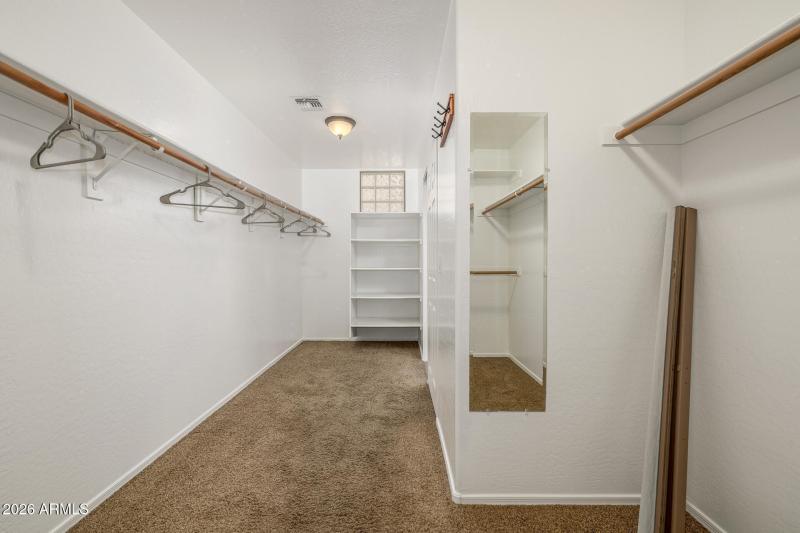 Master bedroom closet