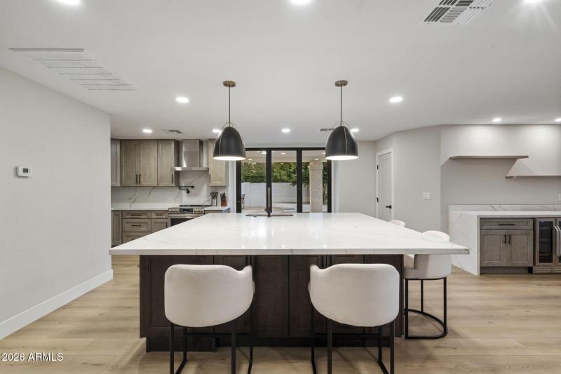 Oversized Quartz Kitchen Island