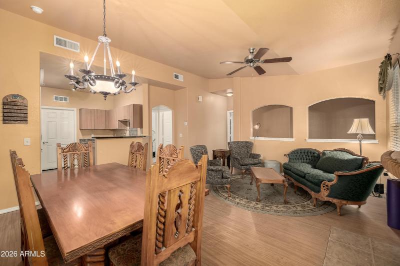 Living area with Kitchen