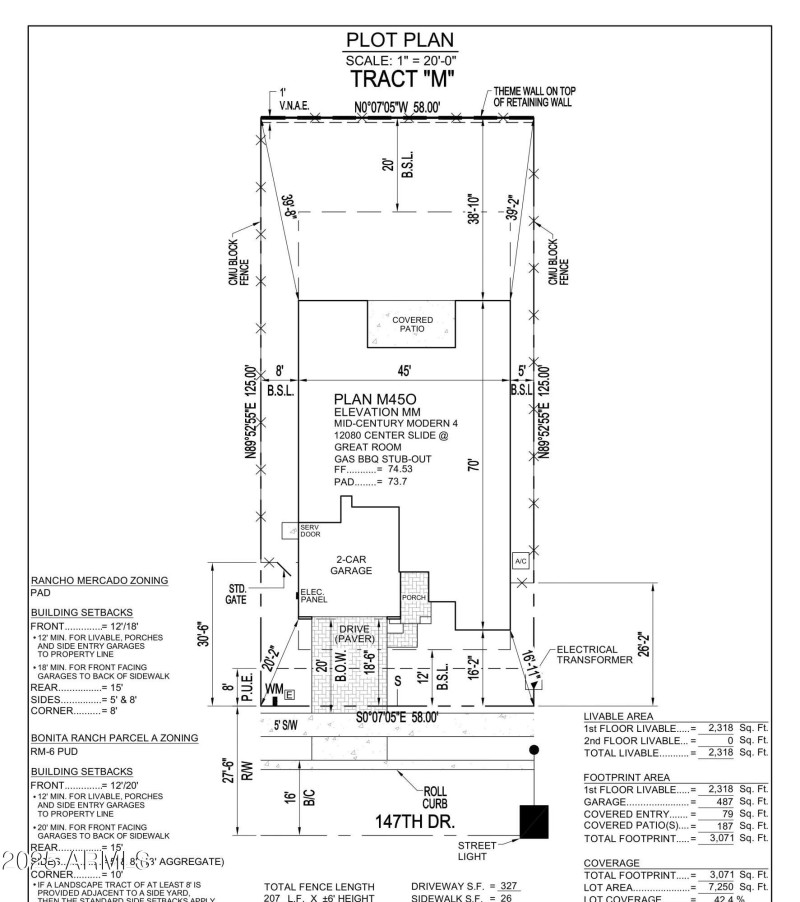 Lot 1188 Plot Plan
