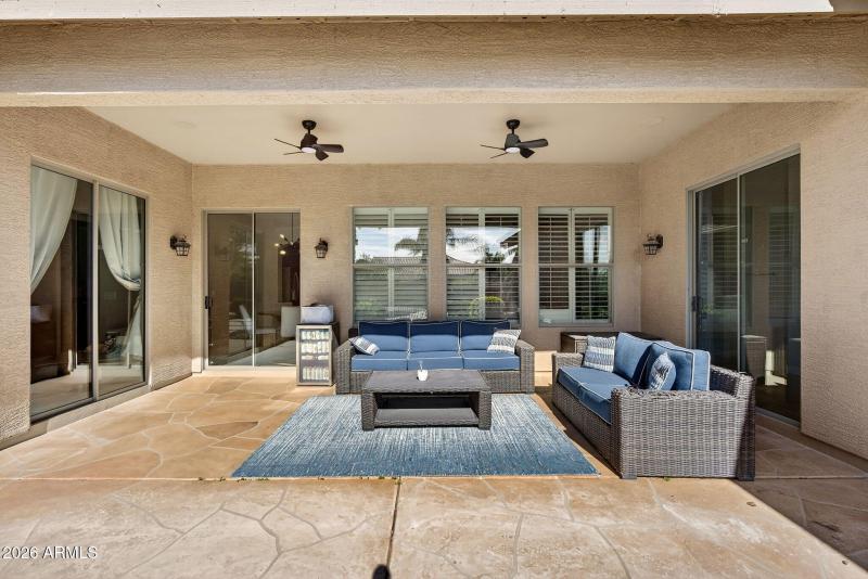 Large covered patio