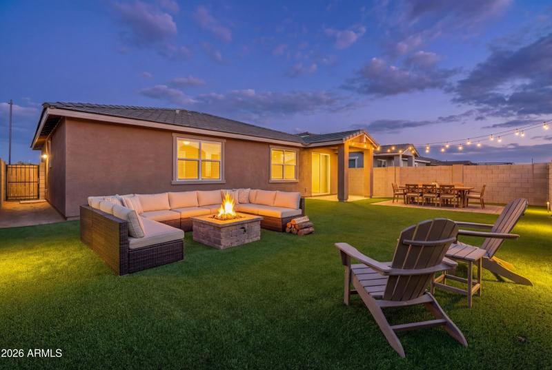 Virtually Staged Backyard Potential