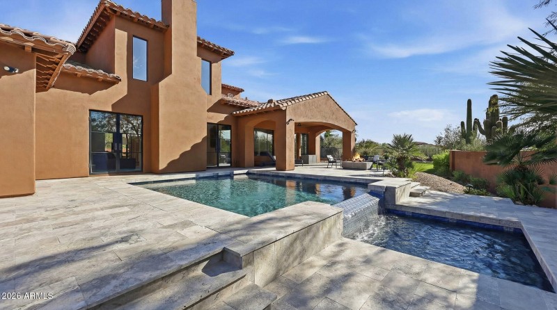 Backyard Pool and Spa