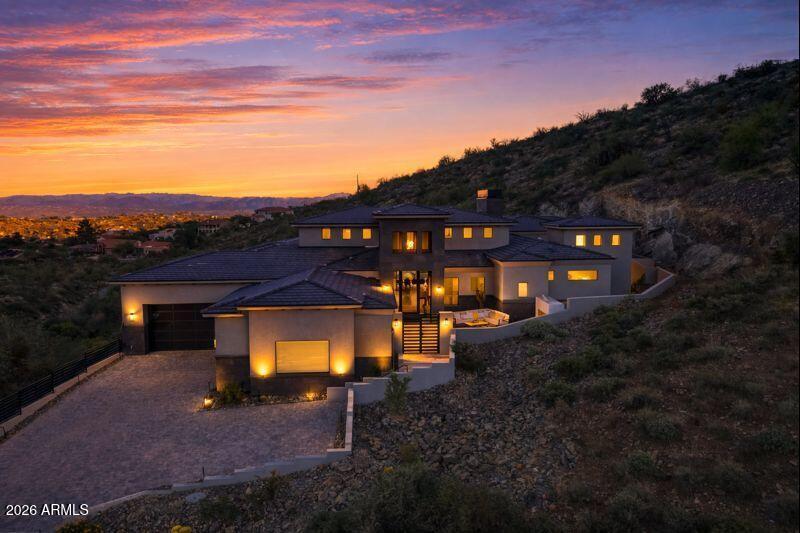 sunrise views from private backyard