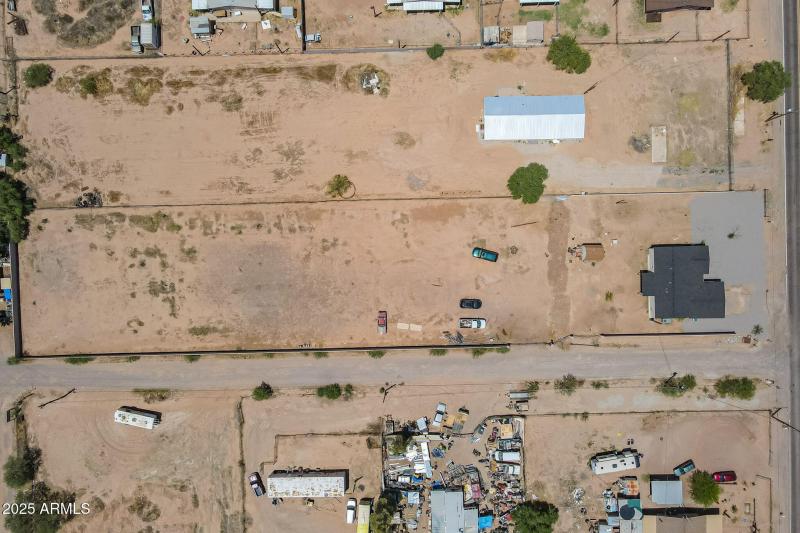 East to West side of Property