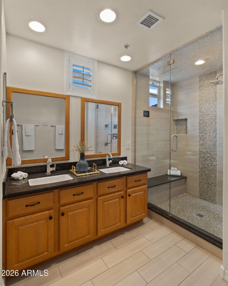 Primary Bathroom with Walk-In Closet