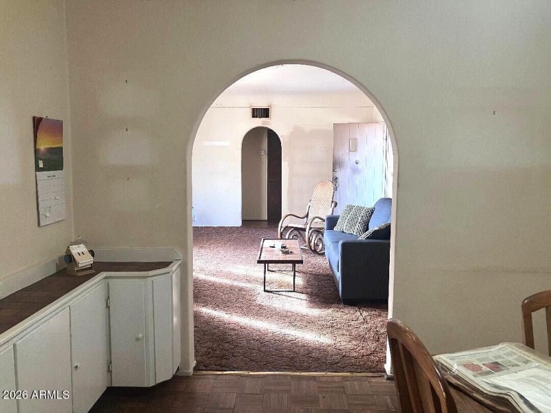 From Formal Dining Room Into Living Room