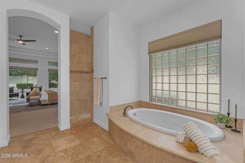 Tiled Step-in Shower