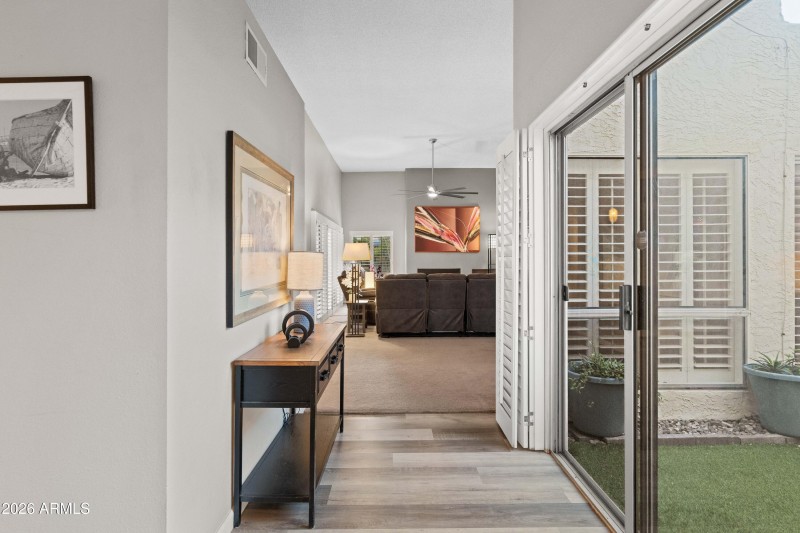 Entryway w/Atrium on right