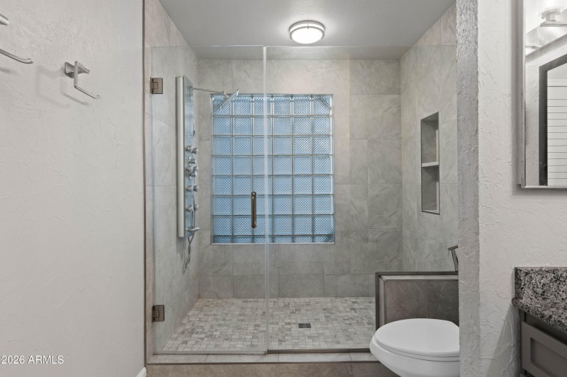 Huge TIle and Glass Shower