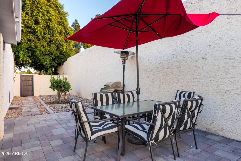 Uncovered Patio Area