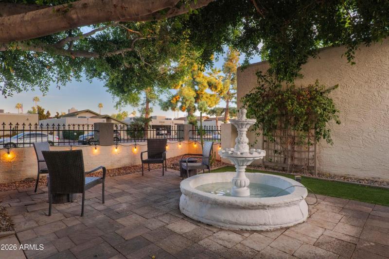 Shaded, Private Front Patio