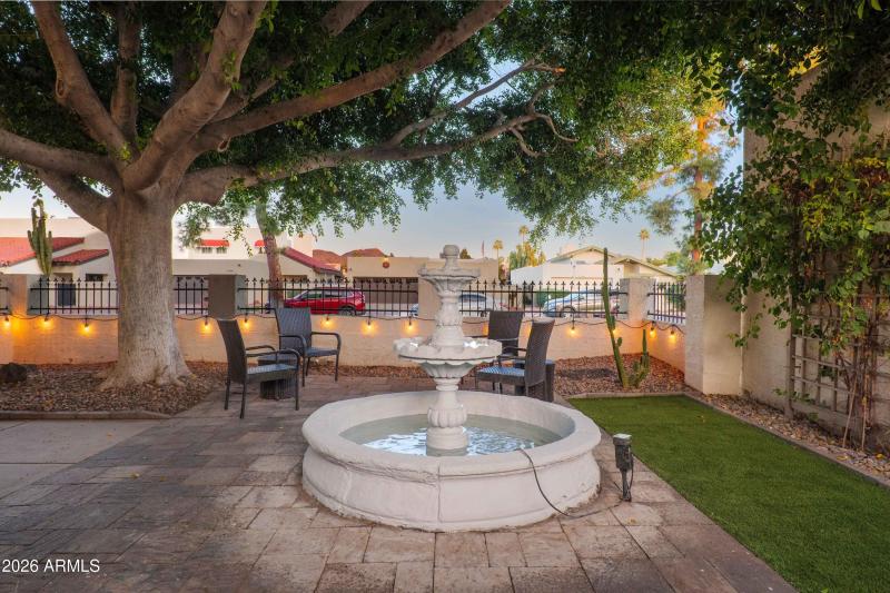 Shaded, Private Front Patio