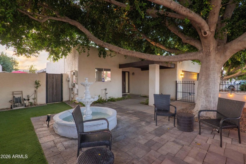 Shaded, Private Front Patio