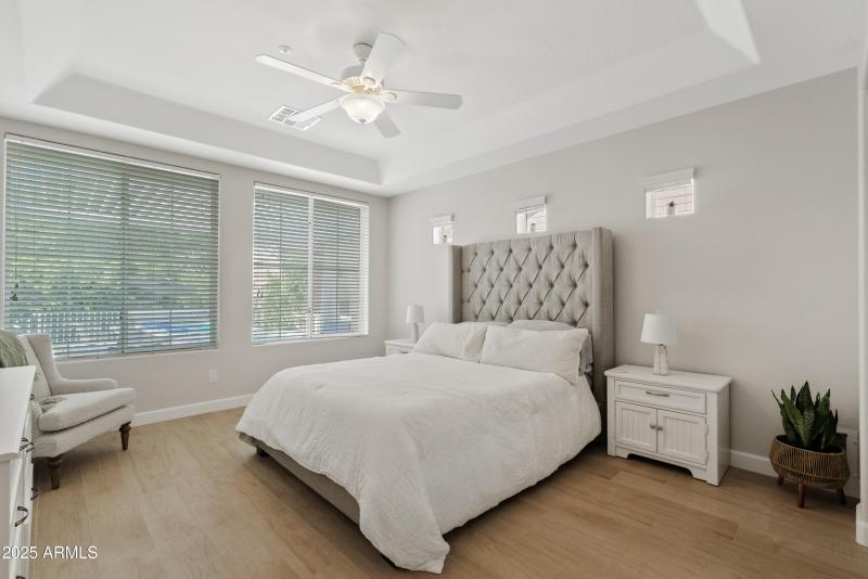 Spacious primary suite