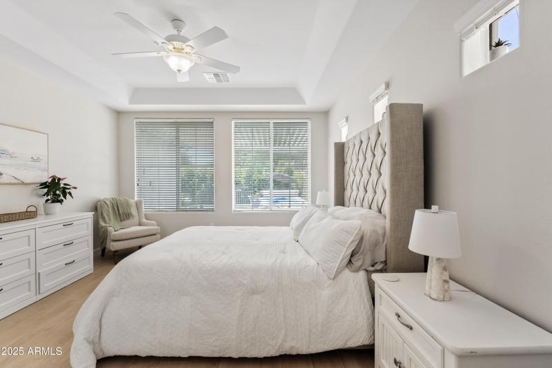 Spacious primary suite