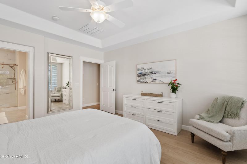 Spacious primary suite