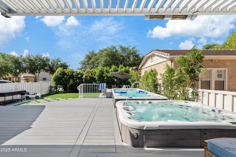 Backyard for relaxation