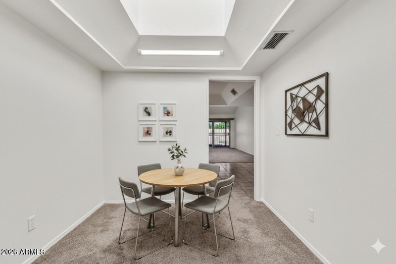 Breakfast area Virtually Staged