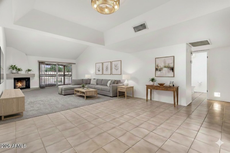 Living Room Virtually Staged