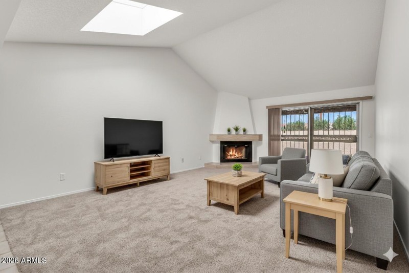 Living Room Virtually staged 3