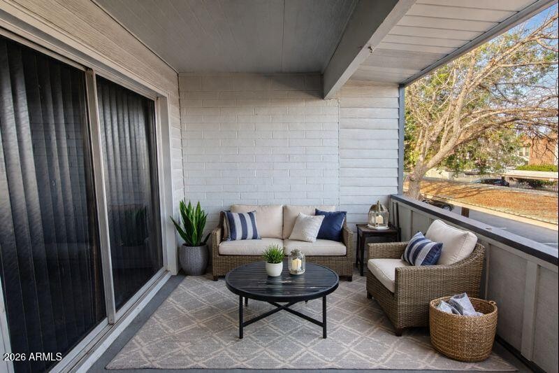 Virtually Staged Balcony