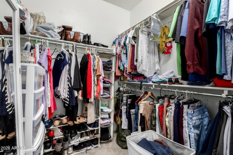 Primary walk-in closet