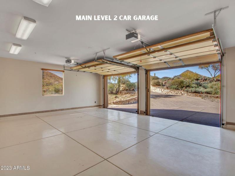Main level 2 car garage