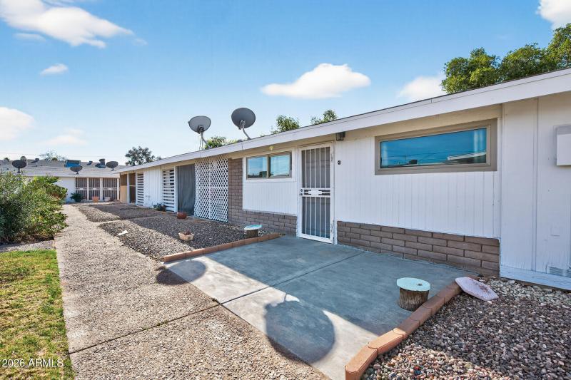 backside of property