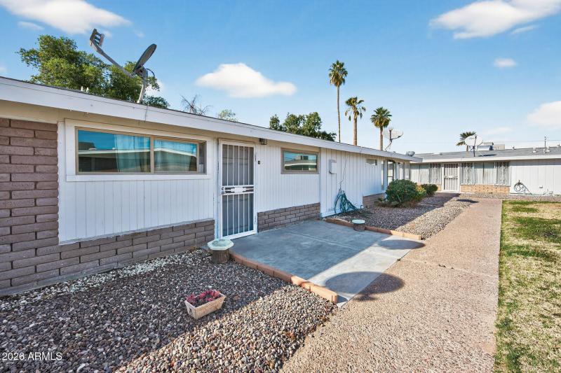 backside of property