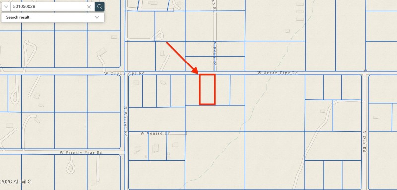 organ pipe wide parcel map
