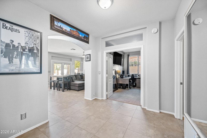 Front entry to first floor bedroom