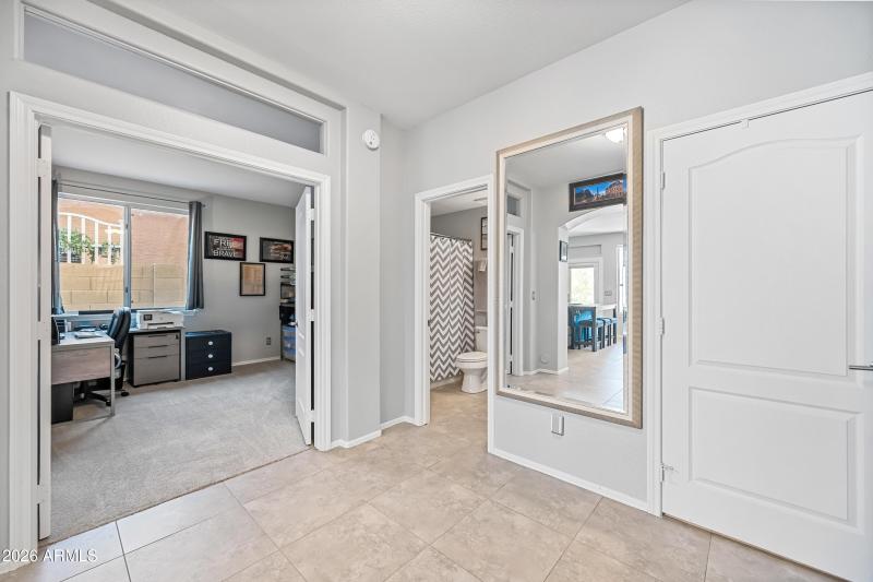 Bedroom and full bath first floor entry