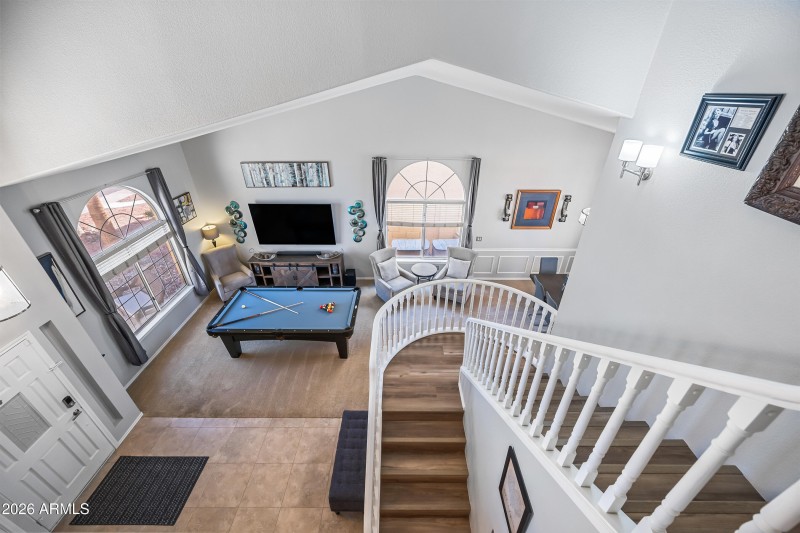 View from upstairs landing