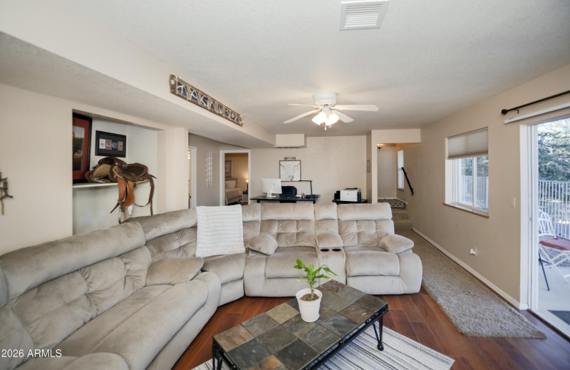 Downstairs family room