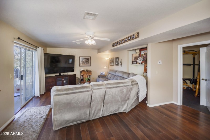 Downstairs family room