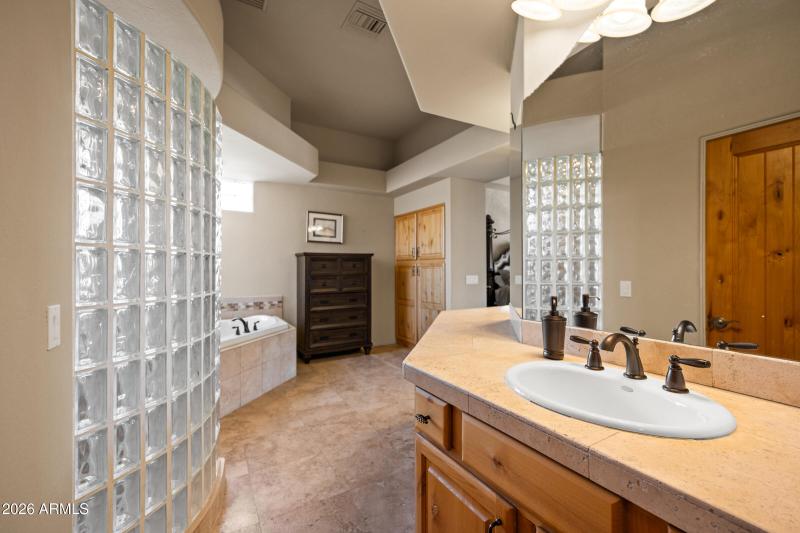 Wrapped double vanity