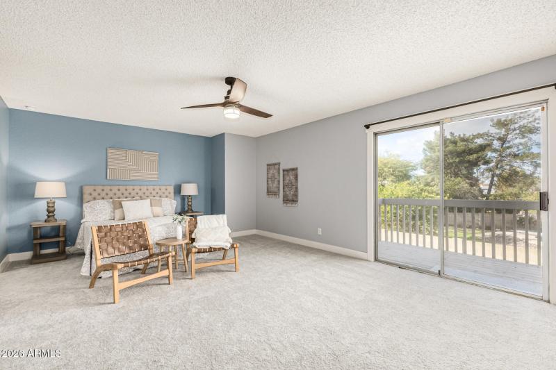 Bedroom with Patio Door