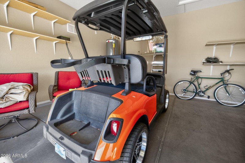 Golf cart avaiable outside of escrow.