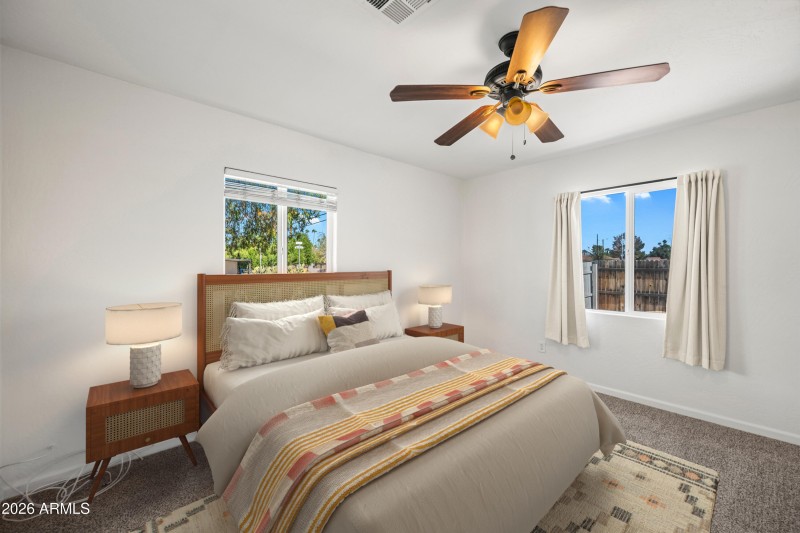 AI ENHANCED: Primary Ensuite Bedroom