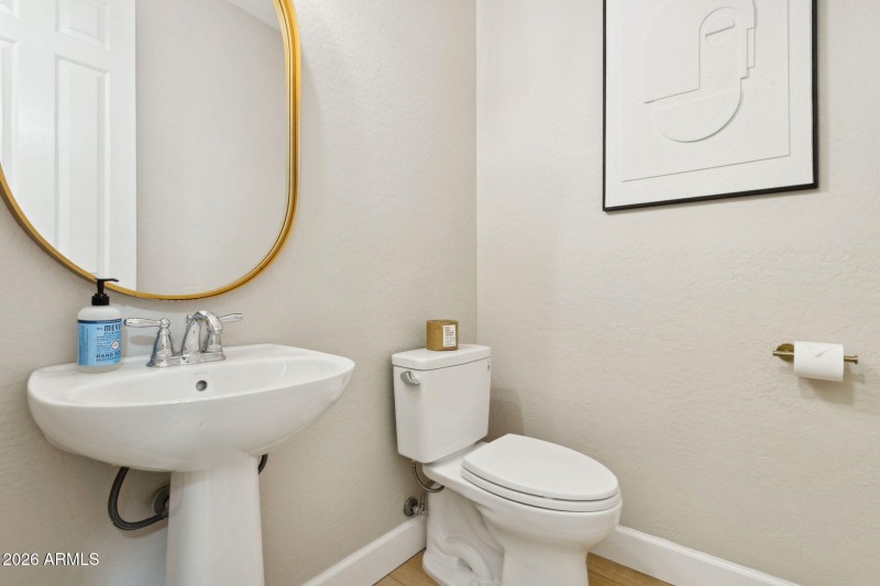 Main floor powder room