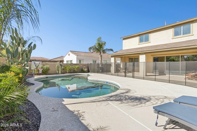 Beautifully landscaped yard