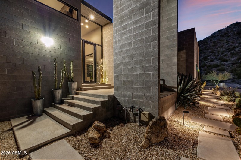 Steps to front entry