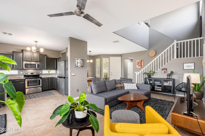 Open Living & Kitchen Layout