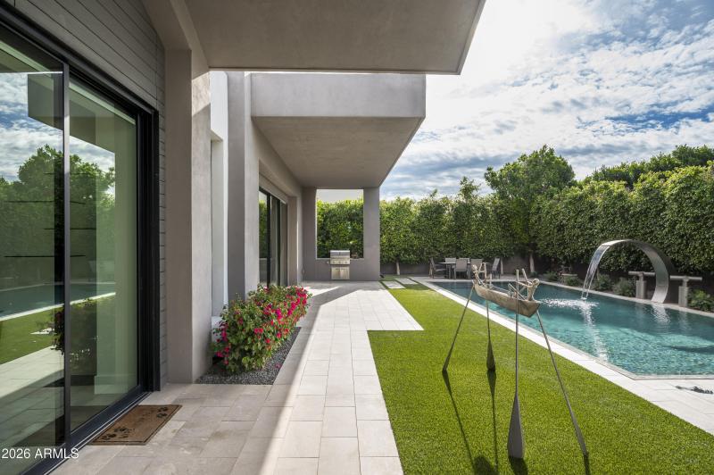 Backyard - covered space